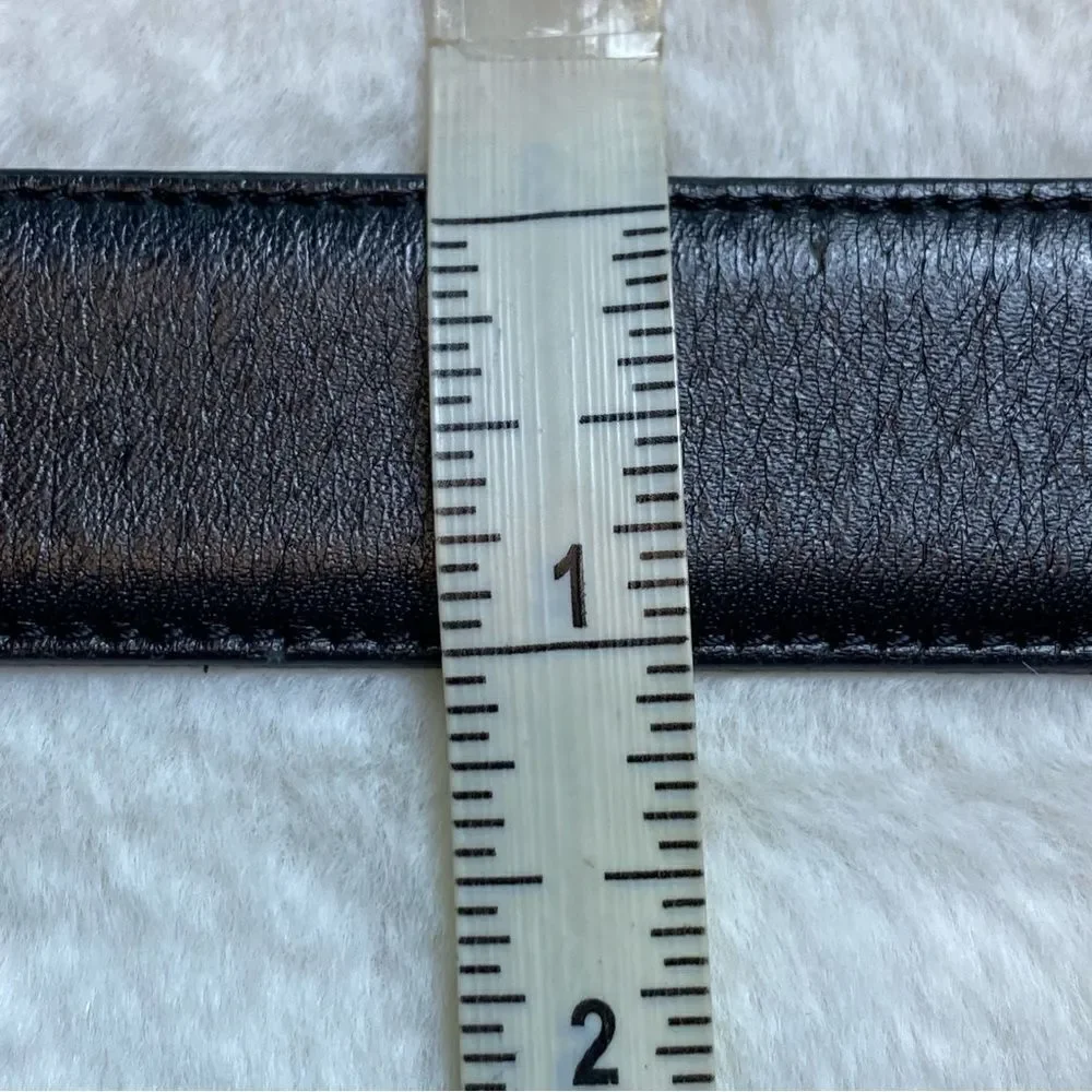 Bachrach Black Leather Belt Size 50